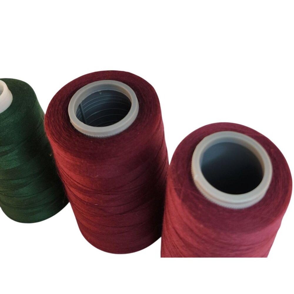 Serger Thread Polyester Sewing Thread Lot Assorted Colors Red Green Purple - Picture 9 of 9